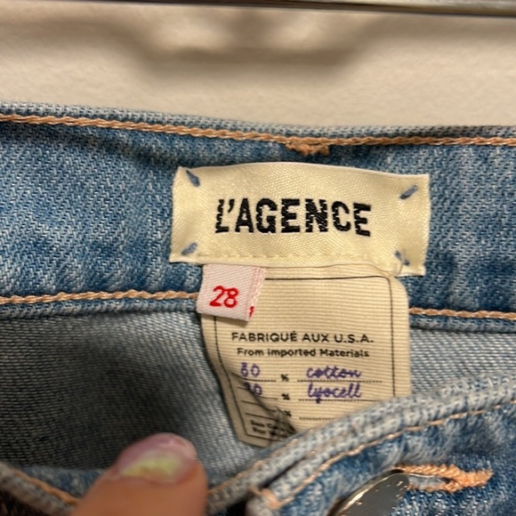 NWT L’agence Bridget High Rise Slouch Straight Mystic 28 - Picture 6 of 11